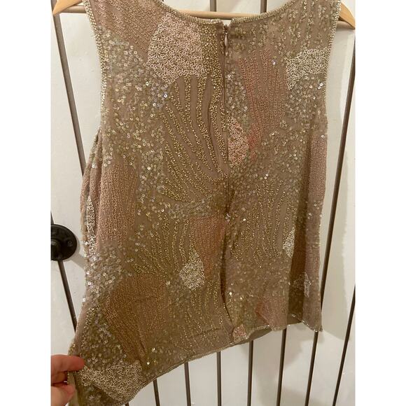 Chaudry Silk Beaded Blouse Size M - Picture 6 of 8